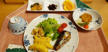 横尾山荘夕食